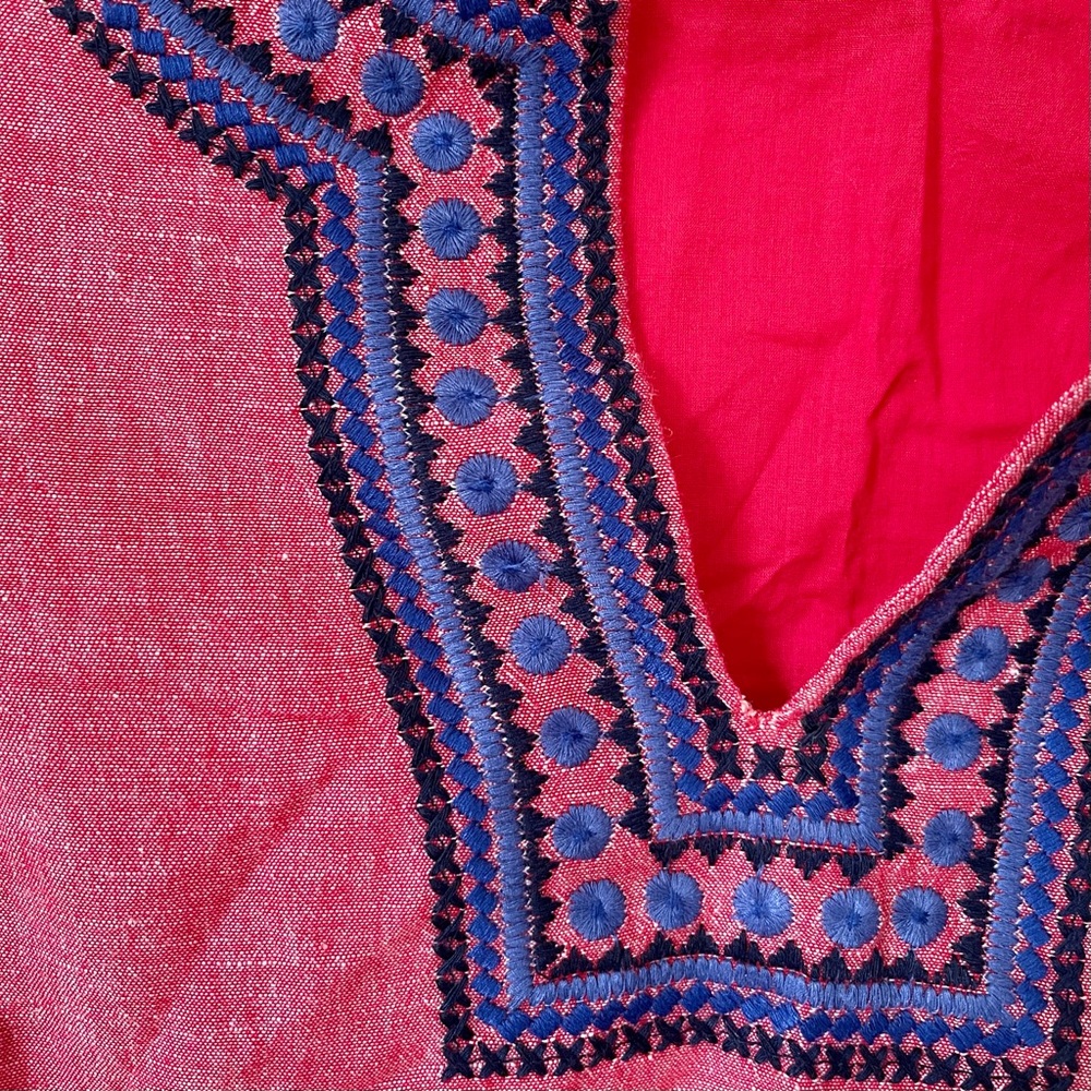 Vineyard Vines hot pink & purple shift dress (0) - Picture 3 of 8